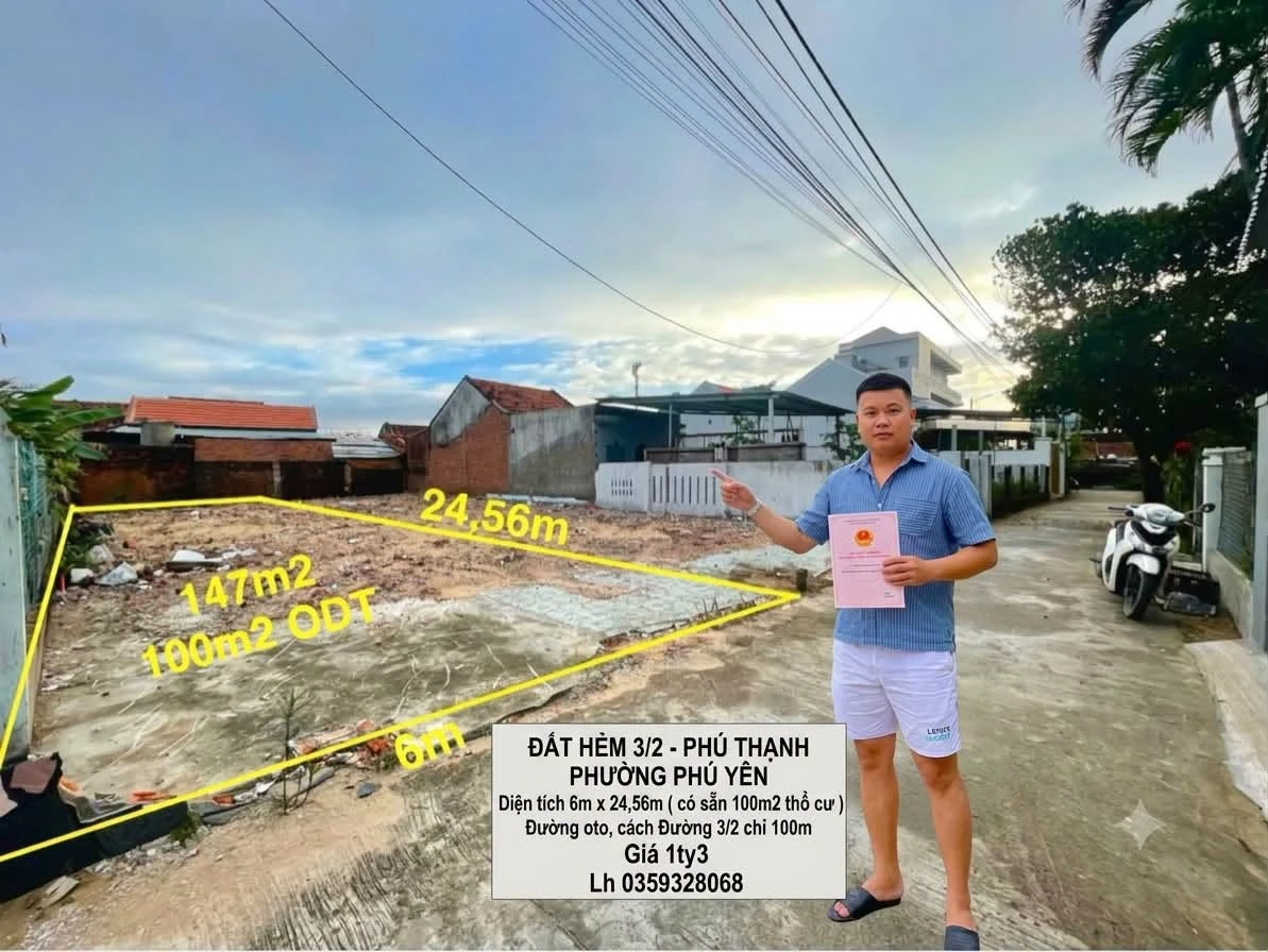 Bán đất hẻm Phú Yên 100m2 giá 1,3 tỷ - Ảnh 1