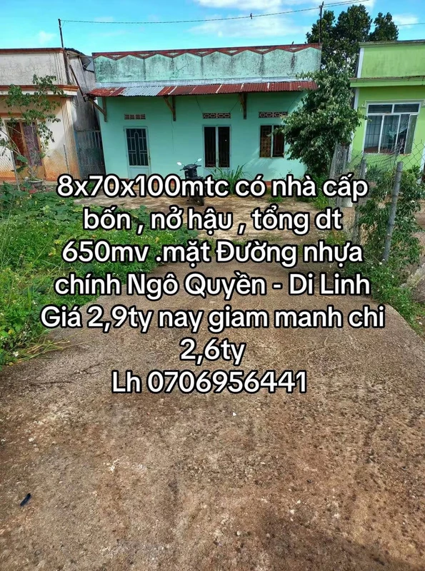 Bán lô đất 83m2 Rạch Dừa Vũng Tàu 4.45 tỷ 1ty930tr