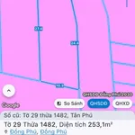 Bán đất góc 2 mặt tiền Tân Phú 270 m², giá 1.1 tỷ - Ảnh thu nhỏ 1