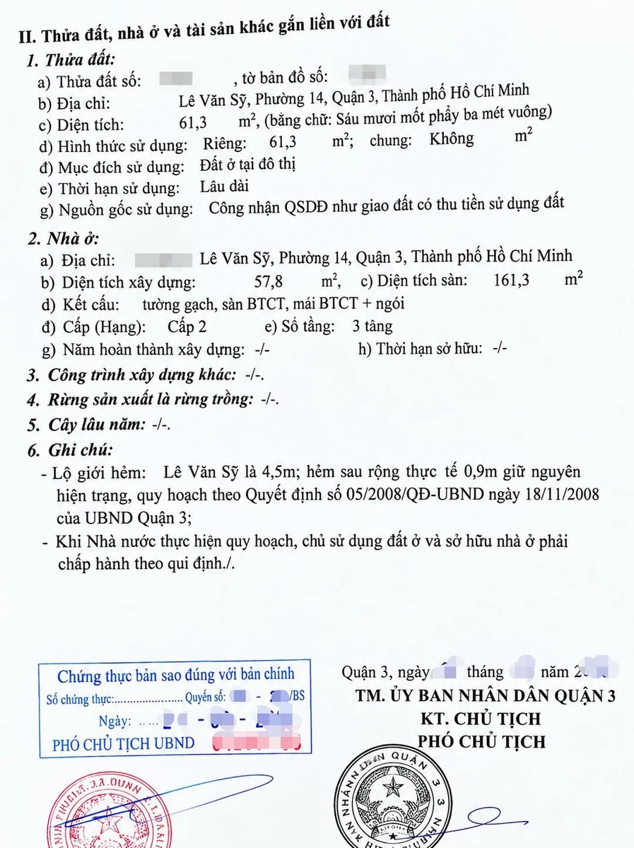 Bán nhà hẻm Lê Văn Sỹ, Phường 14, Quận 3, 65m2, 3 tầng, 5 phòng ngủ, khoảng 8,8 tỷ - Ảnh 1