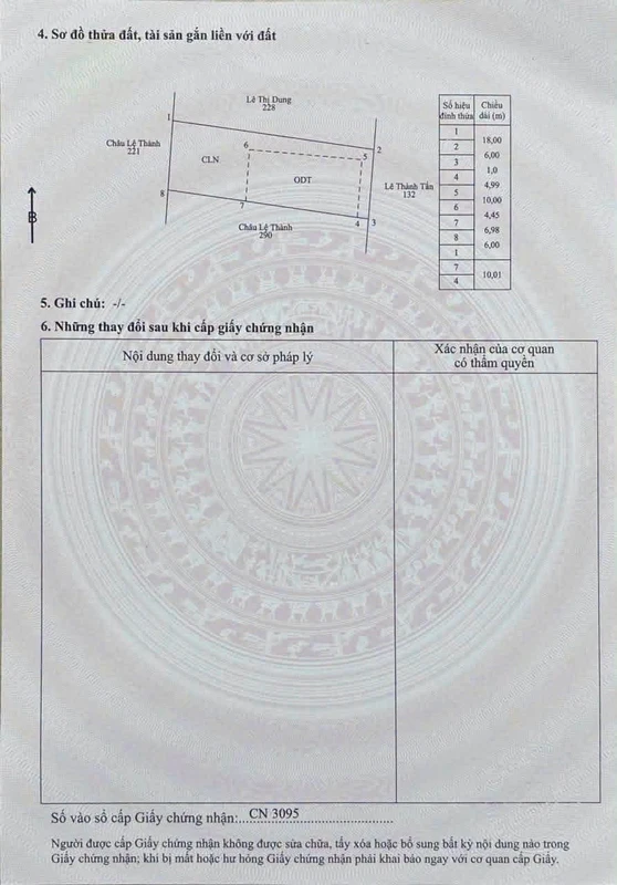 Bán đất Suối Mây 108m² giá 1 tỷ 4 Khánh Hòa