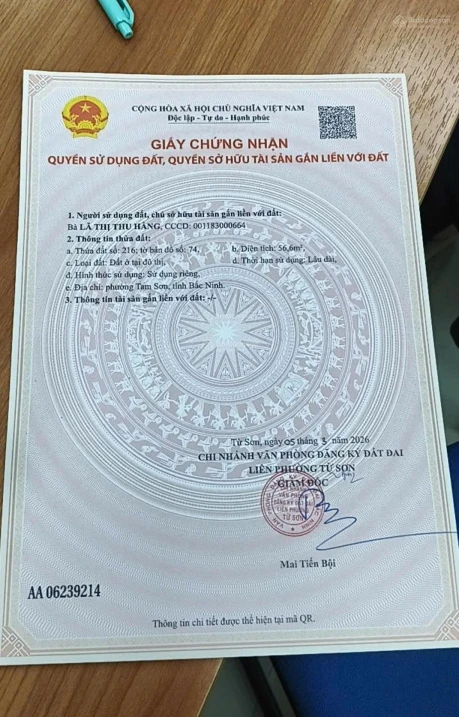 Chính chủ bán lô đất ngon bổ rẻ tại Phường Tam Sơn, Bắc Ninh, ngay sát dự án Sun - Ảnh thu nhỏ 2