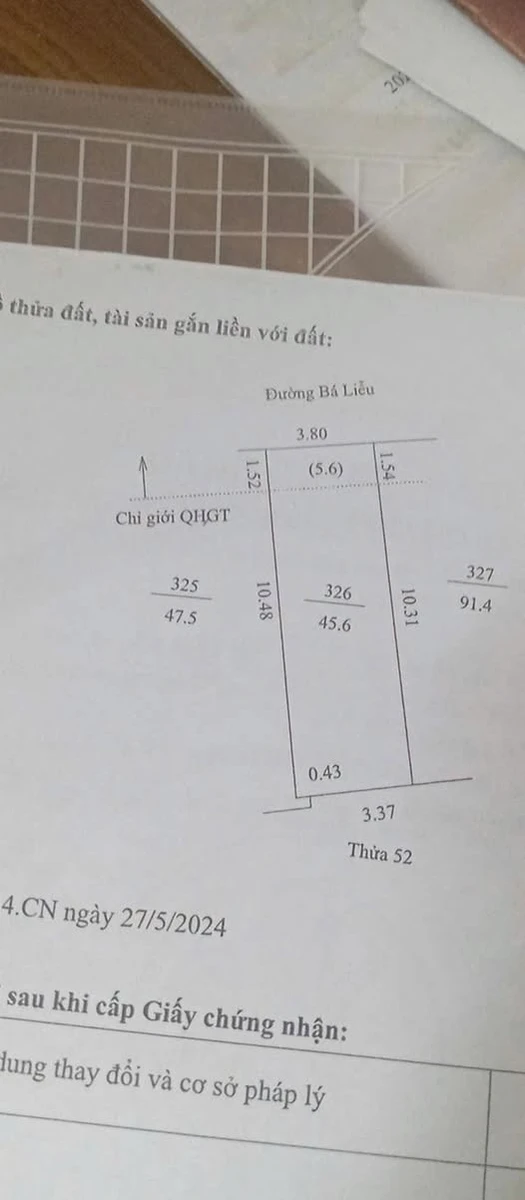Bán đất mặt phố Bá Liễu Tân Hưng 45,6 m2 chỉ 2 tỷ - Ảnh 1