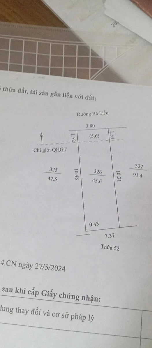 Bán đất mặt phố Bá Liễu Tân Hưng 45,6 m2 chỉ 2 tỷ - Ảnh 1