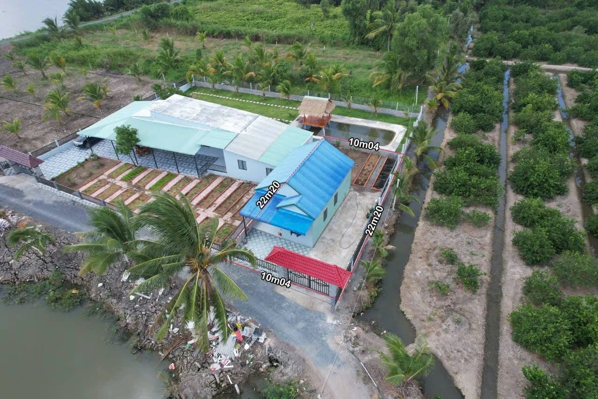 Bán nhà vườn view sông 226m² Thạnh Lợi Tây Ninh - Ảnh thu nhỏ 2