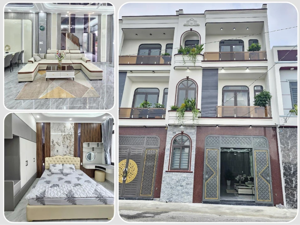 Bán nhà đẹp 3 tầng gần chợ Tân Hạnh, Biên Hòa, 3PN full nội thất, sổ hoàn công - 3,5 tỷ TL - Ảnh 1