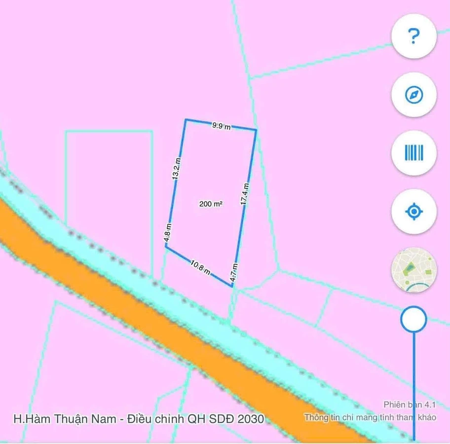 Bán đất thổ cư 216m² mặt tiền Hàm Mỹ, Bình Thuận - Ảnh thu nhỏ 2