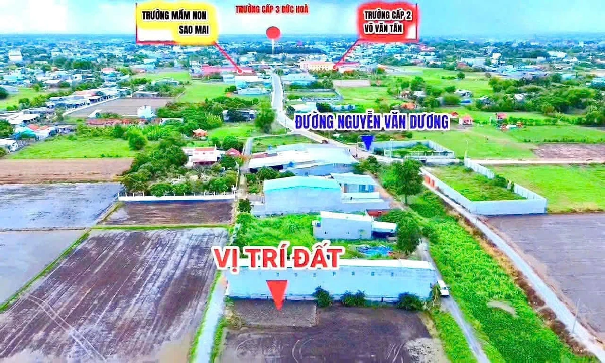 Bán đất thổ cư 5x20m sổ hồng riêng giá 850 triệu tại thị trấn Đức Hòa, Long An - Ảnh thu nhỏ 4