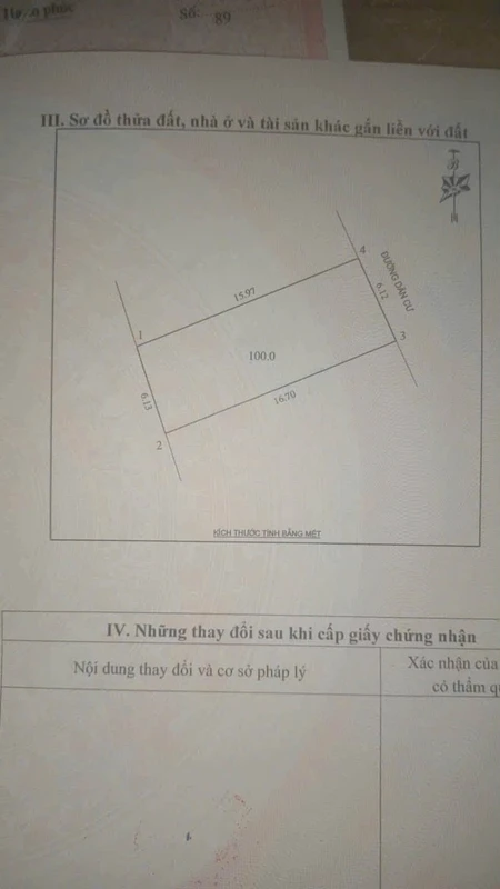 Bán đất 100m2 Kim Chi Vinh Phú 2 tỷ 6