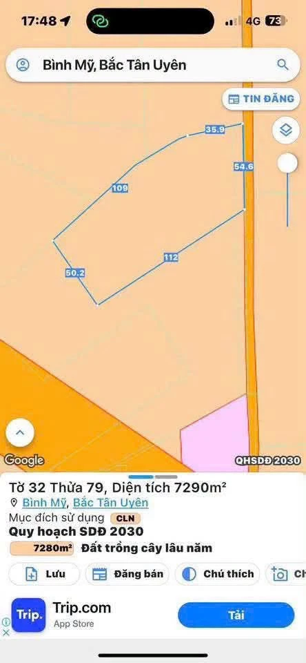Bán đất Bình Mỹ 7.300 m² giá 5 tỷ 3 - Ảnh thu nhỏ 3