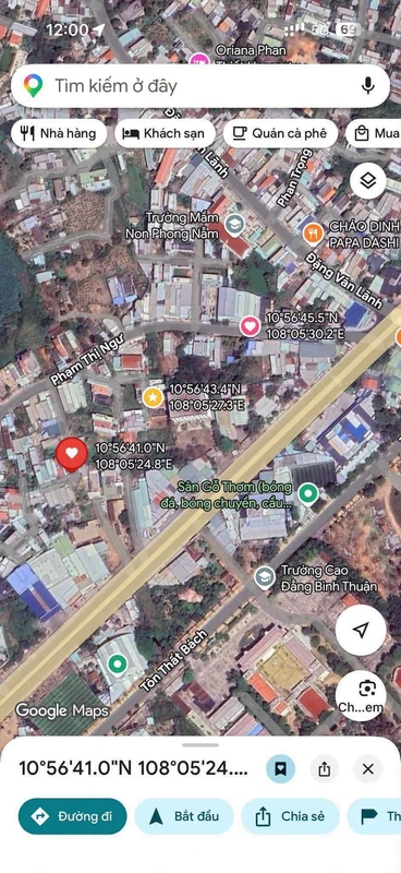 Bán lô đất hẻm Phạm Thị Ngư Phan Thiết 96,6m² giá 670 triệu