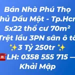 Bán nhà phố 3 phòng ngủ 110m² Thủ Dầu Một, Bình Dương - Ảnh thu nhỏ 1