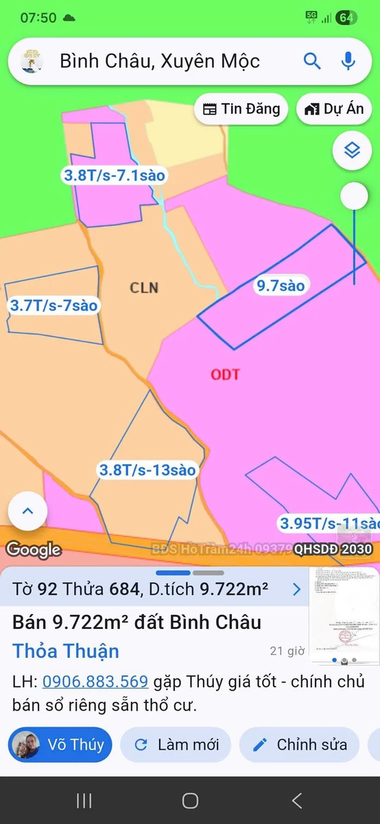 Bán 9.722m² đất gần biển Bình Châu, 13 tỷ - Ảnh thu nhỏ 4