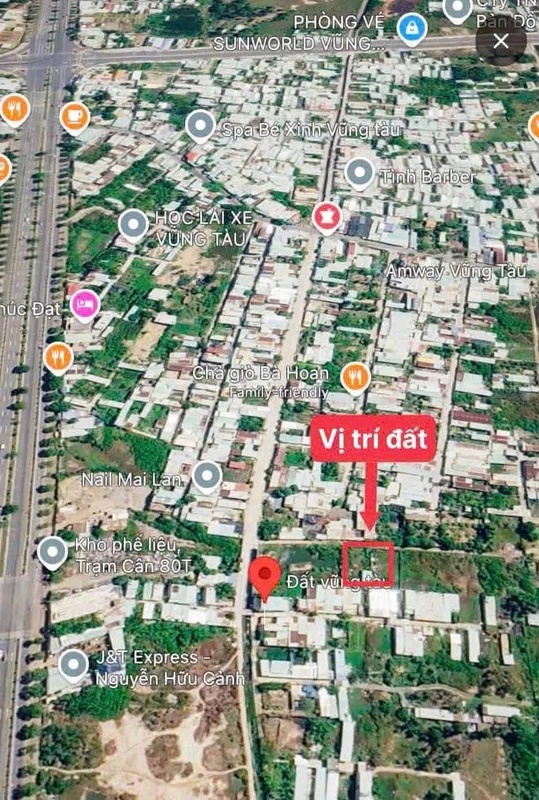 Bán lô đất 500m² sổ riêng hẻm 124 Đô Lương, Vũng Tàu