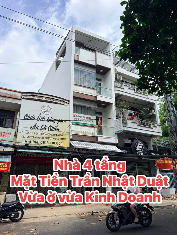 Bán nhà 4 tầng mặt tiền Trần Nhật Duật, 64m2, Nha Trang