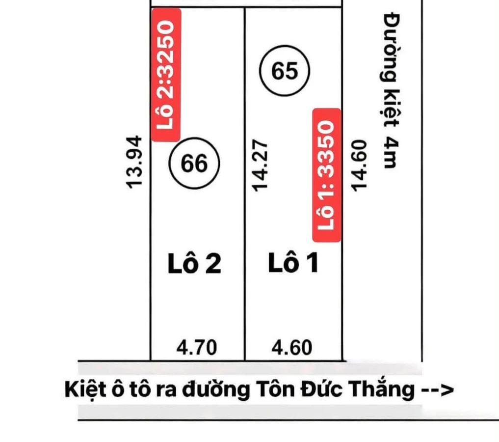 Bán lô đất kiệt Tôn Đức Thắng 65m2, Đà Nẵng - Ảnh thu nhỏ 2