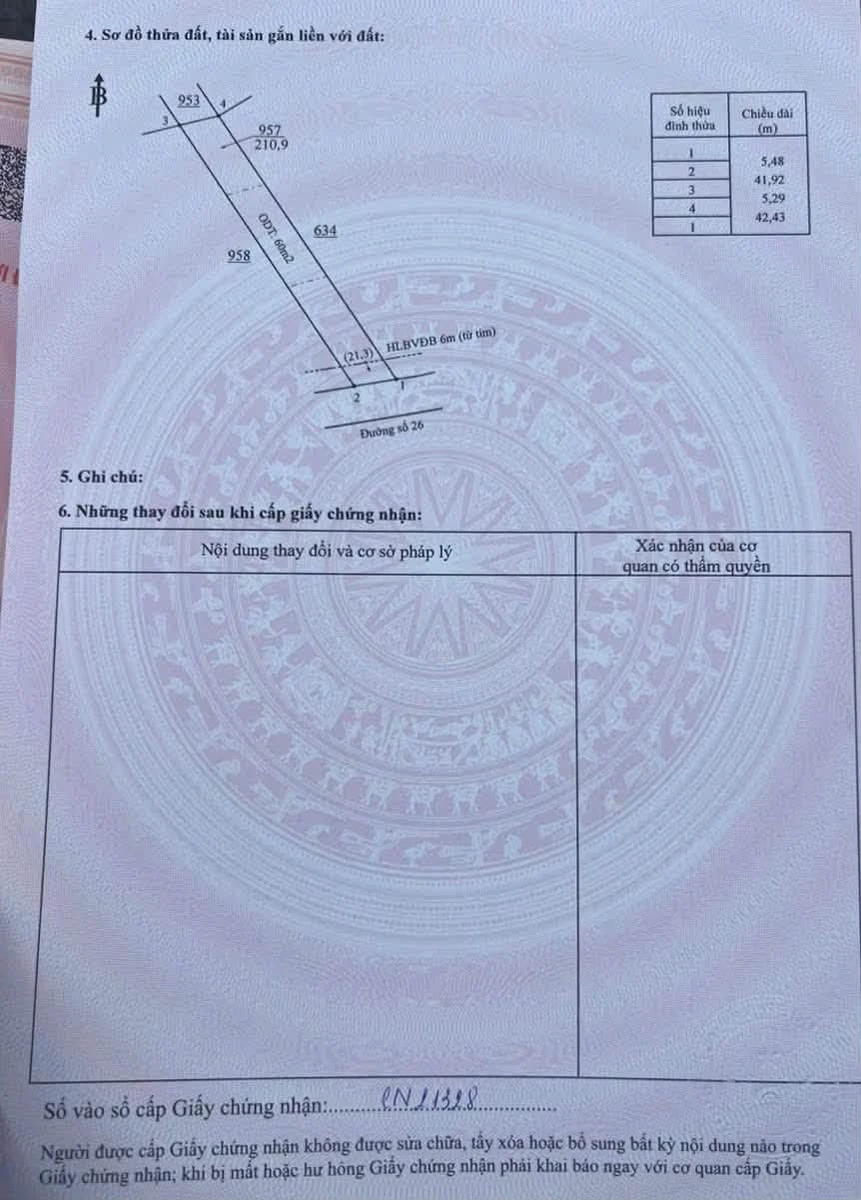Bán đất mặt tiền Đường số 25, Chơn Thành, 100m2, 750 triệu - Ảnh thu nhỏ 5