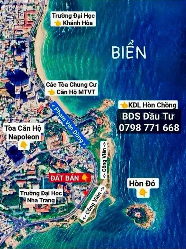 Bán đất lô góc 60m2 gần biển Nha Trang 8,5 tỷ