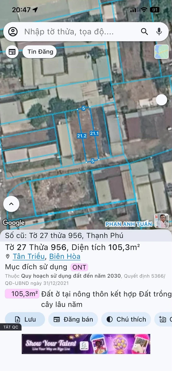 Bán lô đất 5x21 (105m²) sổ riêng 1 tỷ 590 triệu Nhà Bè - Ảnh thu nhỏ 5