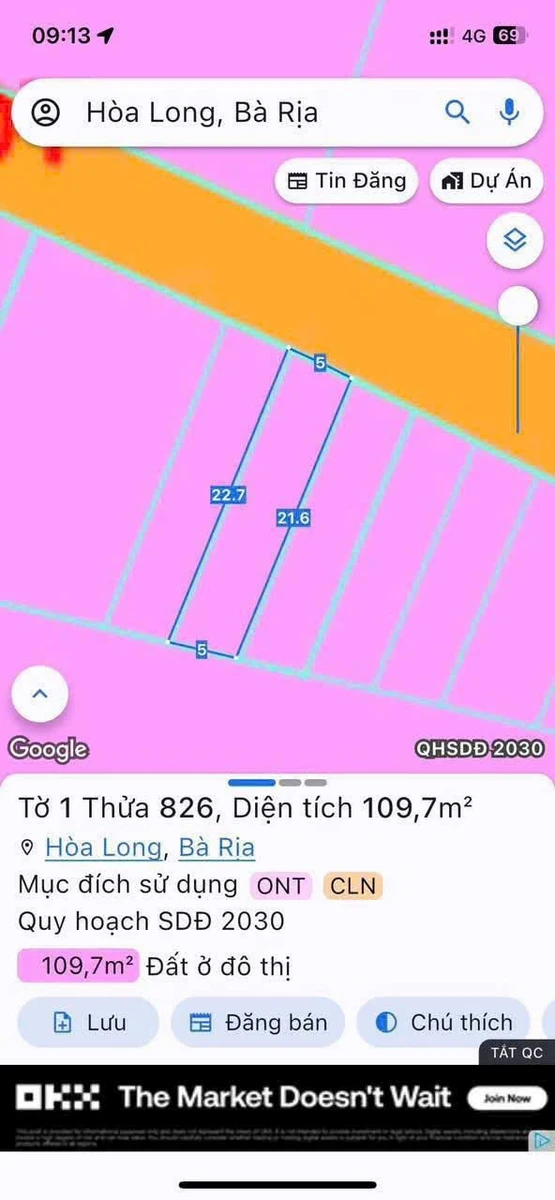Bán đất mặt tiền 115m² Bà Rịa - Ảnh thu nhỏ 2