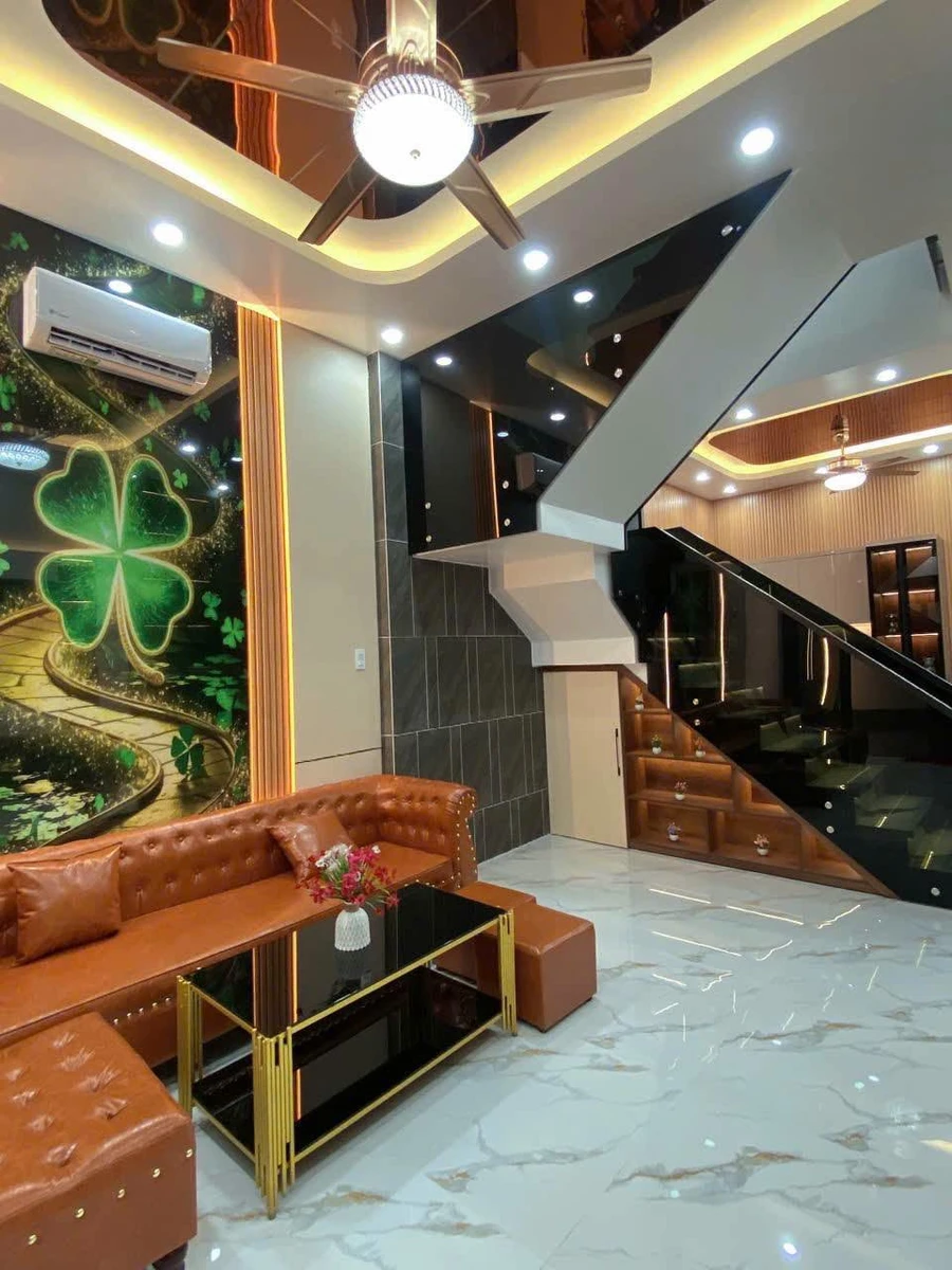 Bán nhà mới 1 trệt 1 lầu 4PN full nội thất đường Lâm Quang Ky, Rạch Giá - Ảnh thu nhỏ 4