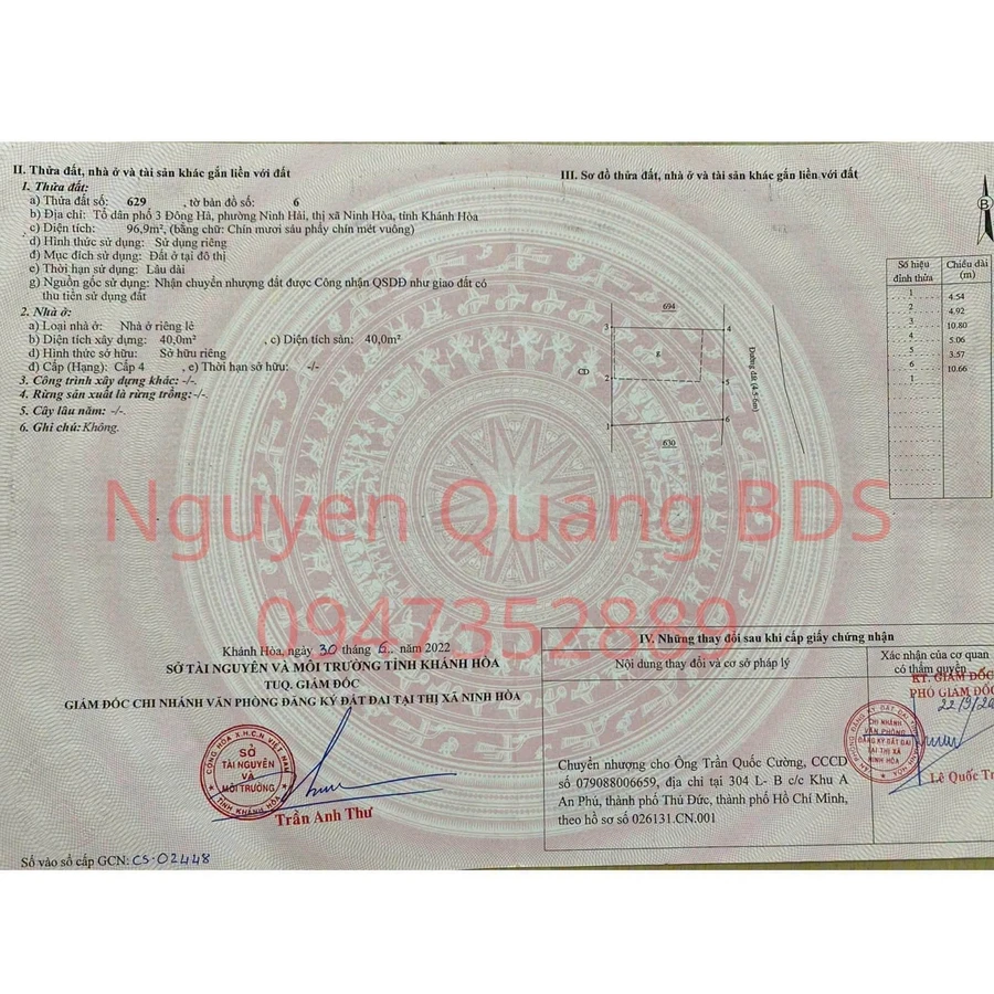Bán nhà biển Dốc Lết 96,9m2, view biển, Khánh Hòa - Ảnh thu nhỏ 3