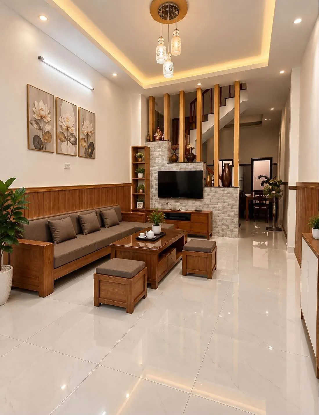 Bán nhà 3 tầng full nội thất 105m2 đường Nguyễn Thị Minh Khai, trung tâm Quy Nhơn - Ảnh 1