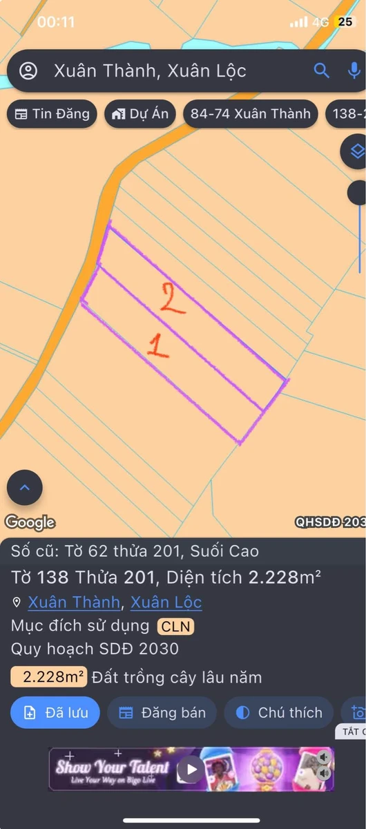 Bán đất vườn 4 sào Xuân Lộc Đồng Nai, 2.9 tỷ - Ảnh thu nhỏ 4
