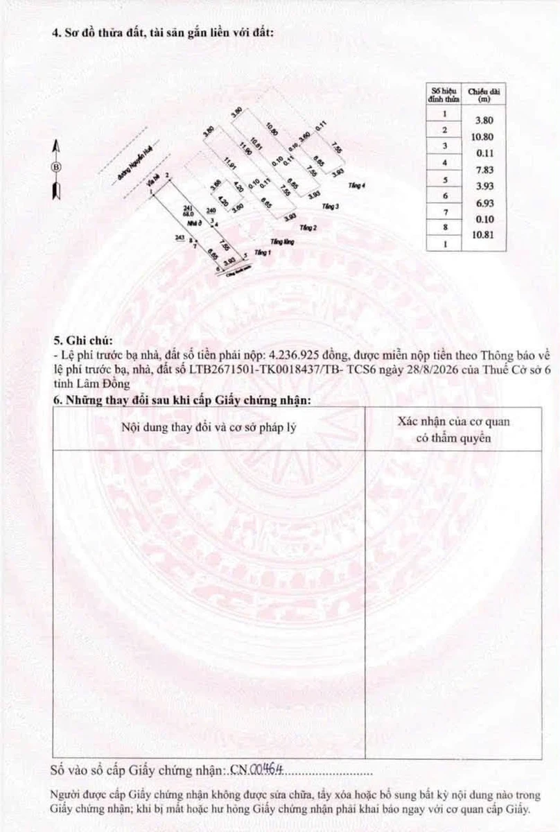 Bán nhà 1 trệt 3 lầu mặt tiền Nguyễn Huệ Phan Thiết 68m² - Ảnh 1
