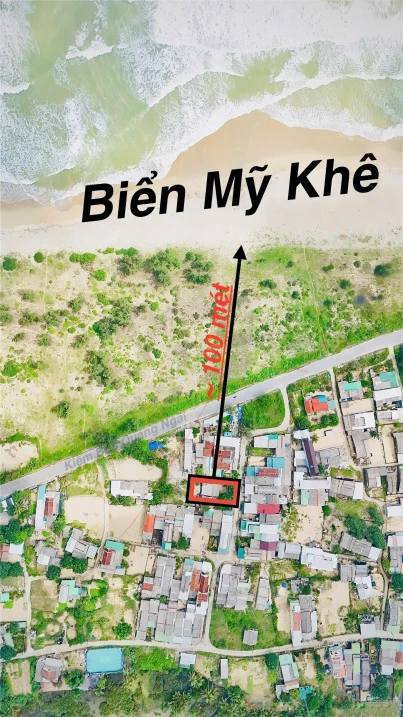 Đất biển Mỹ Khê Tịnh Khê 139.5m2, cách biển 100m + có nhà cấp 4 nhỏ, giá chỉ 1.55 tỷ thương lượng