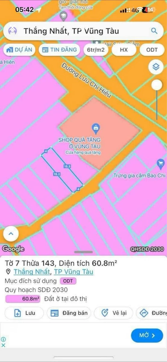 Bán đất hẻm ô tô 60m² xây 3,5 tầng Vũng Tàu 2,85 tỷ - Ảnh thu nhỏ 2