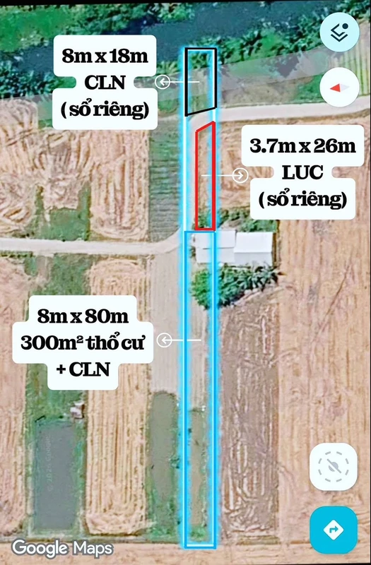 Bán 3 nền đất 626m² Cà Mau 620 triệu