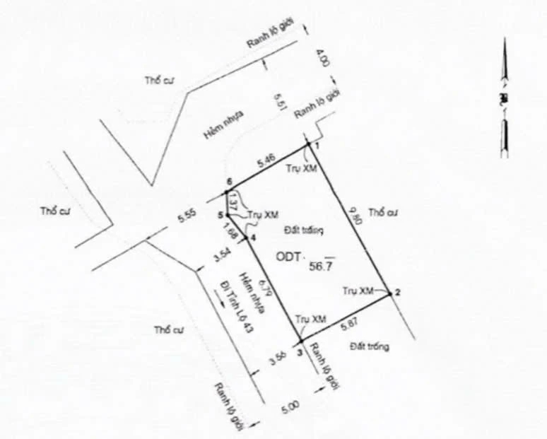 Bán lô đất góc 57m2 Tam Bình gần 3 tỷ - Ảnh 1
