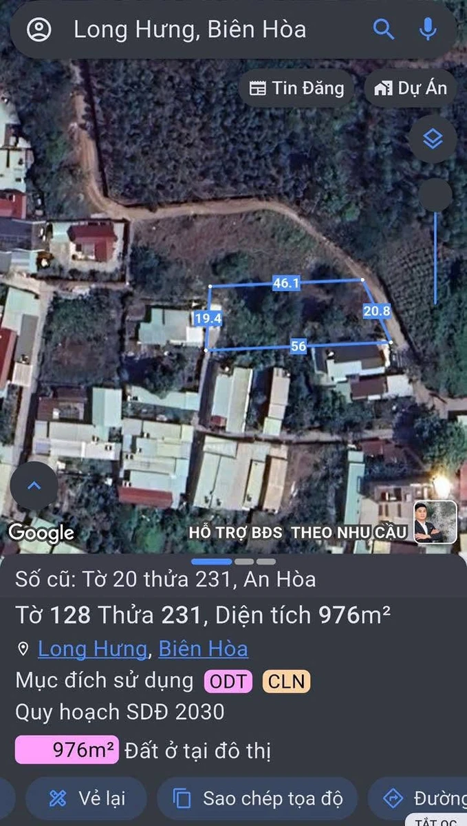 Bán đất 976m² Long Hưng, Đồng Nai, 10,5 tỷ - Ảnh thu nhỏ 2