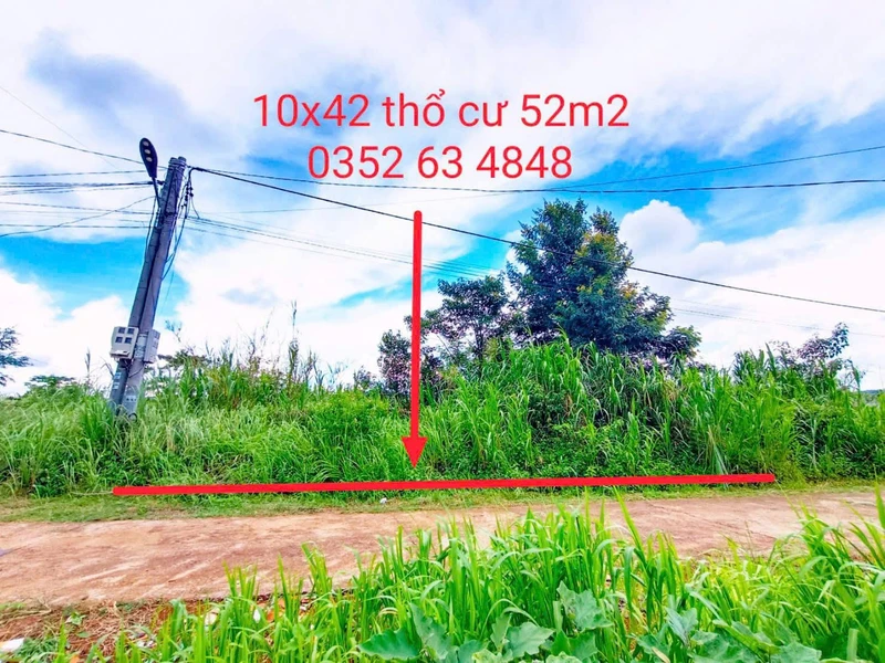 Bán đất nền 52m2 Bắc Gia Nghĩa Lâm Đồng 950 triệu