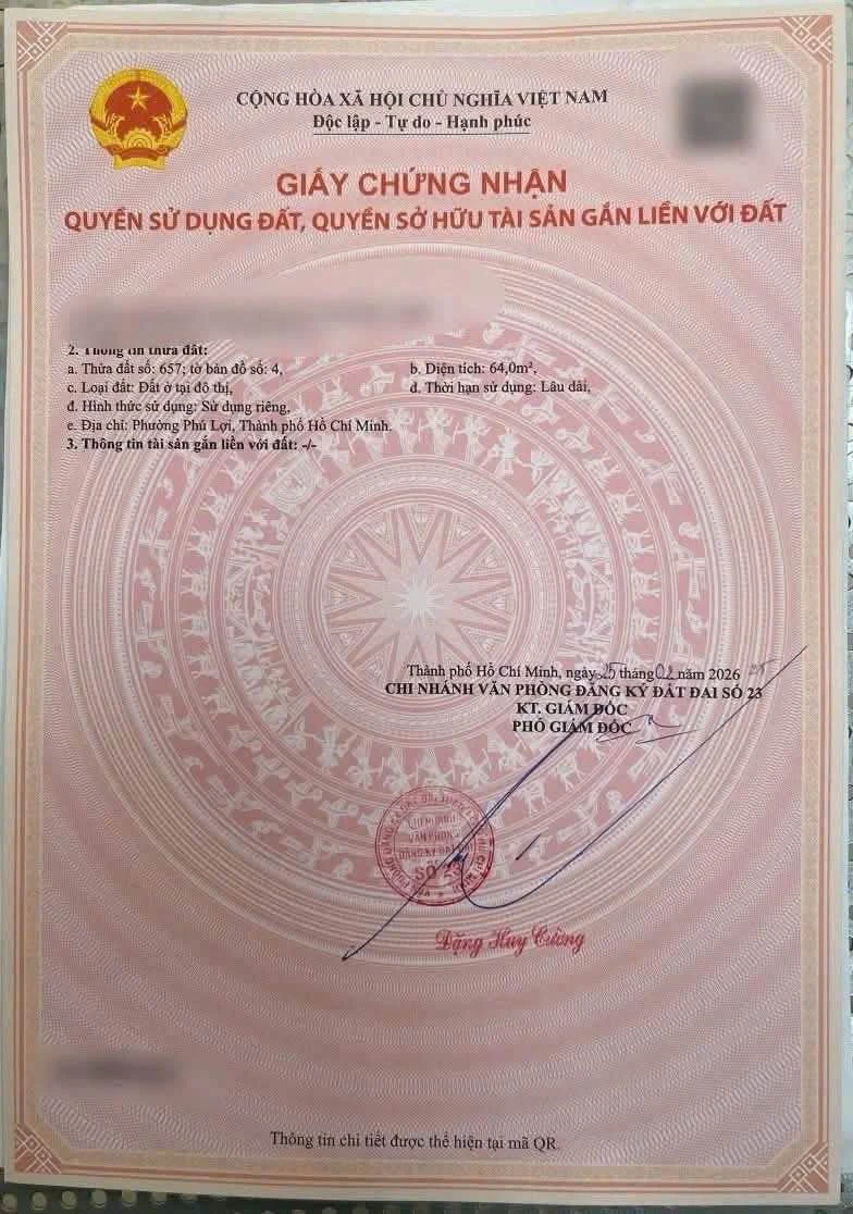 Bán đất kdc Phúc Đạt 64m2 thổ cư 100% - Ảnh thu nhỏ 3