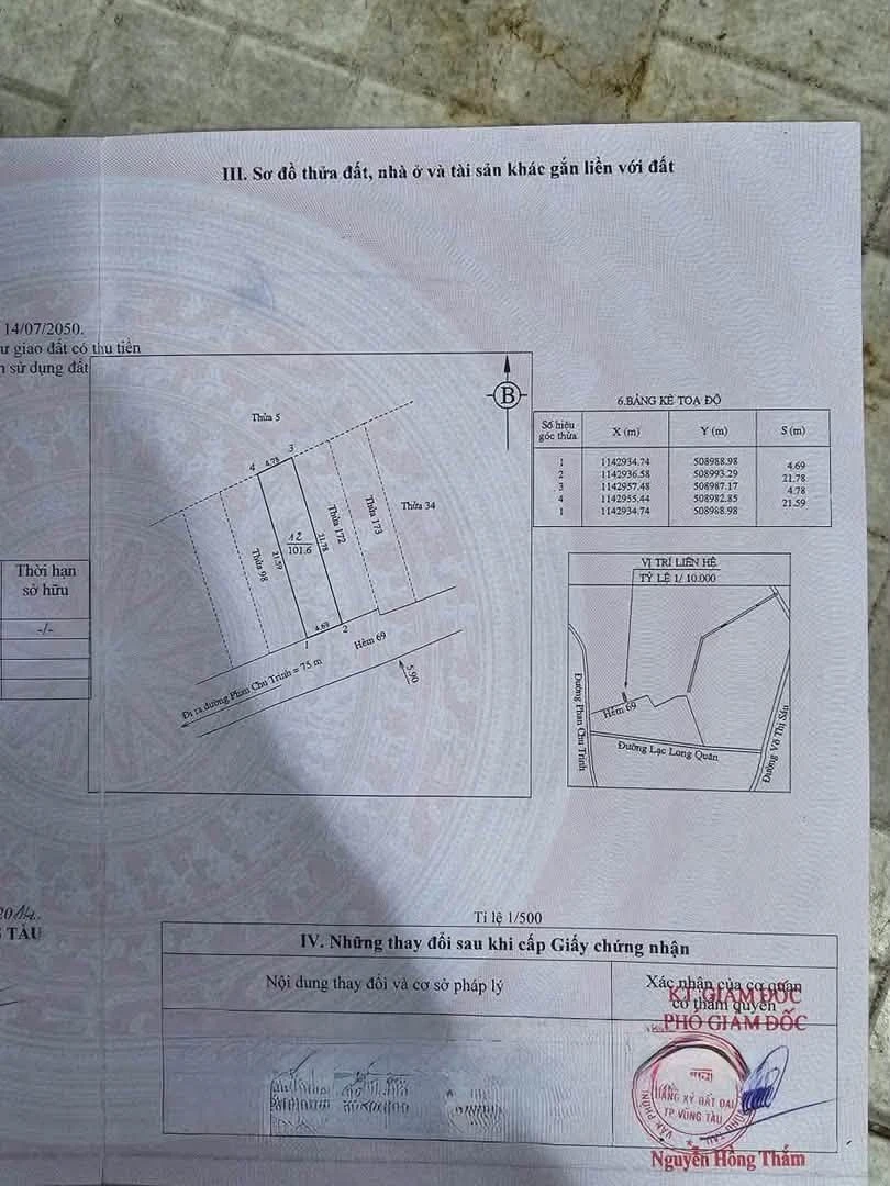 Bán đất Phan Chu Trinh, Vũng Tàu, 102m2, 8 tỷ 999 triệu - Ảnh thu nhỏ 2
