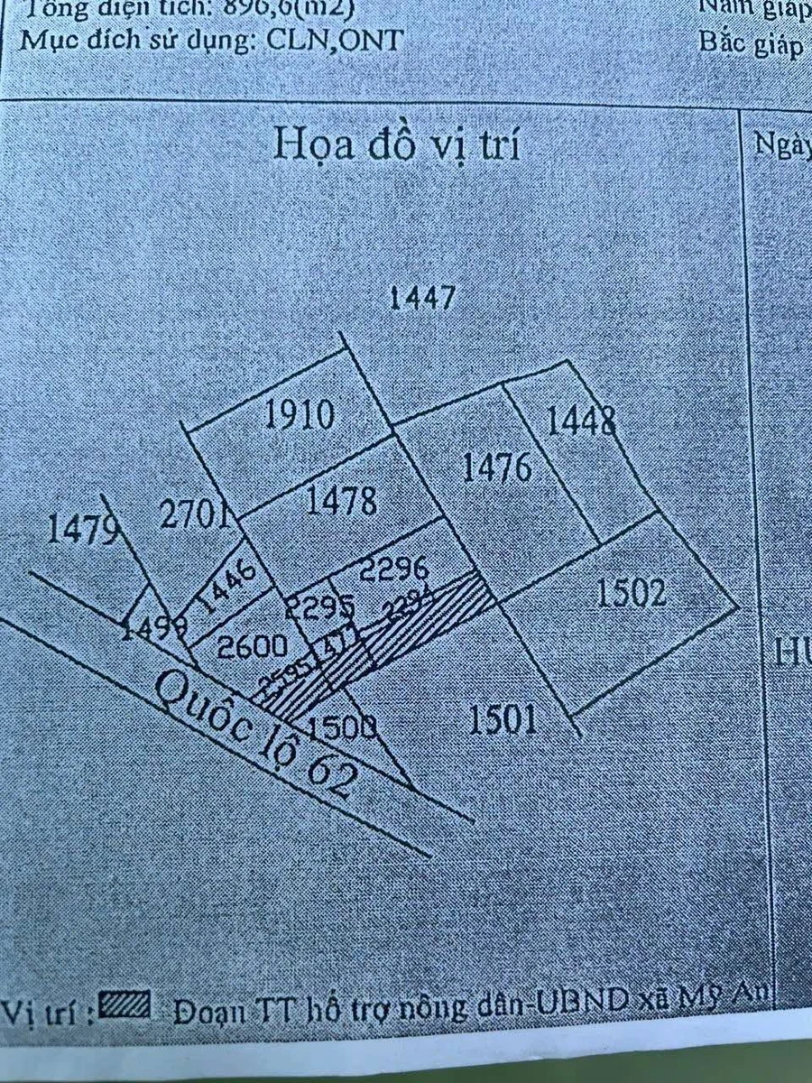 Bán lô đất 4400m² mặt tiền Quốc lộ 62, Thủ Thừa, Long An - Ảnh 1