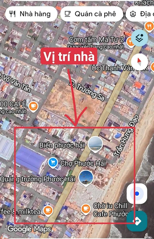 Bán nhà mặt tiền 82.6m² 2PN gần Chợ Phước Hải, Khánh Hòa