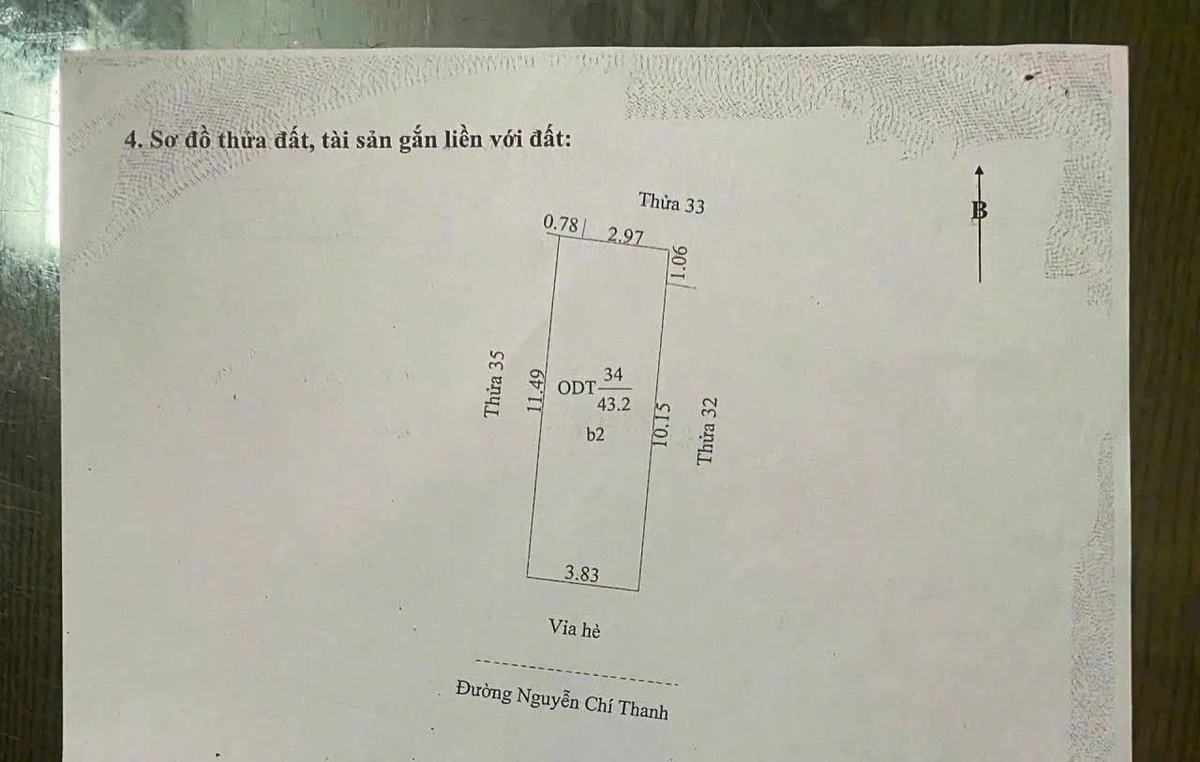 Bán nhà 3 tầng mặt phố Nguyễn Chí Thanh 43,2m2 giá 3 tỷ 150 - Ảnh 1