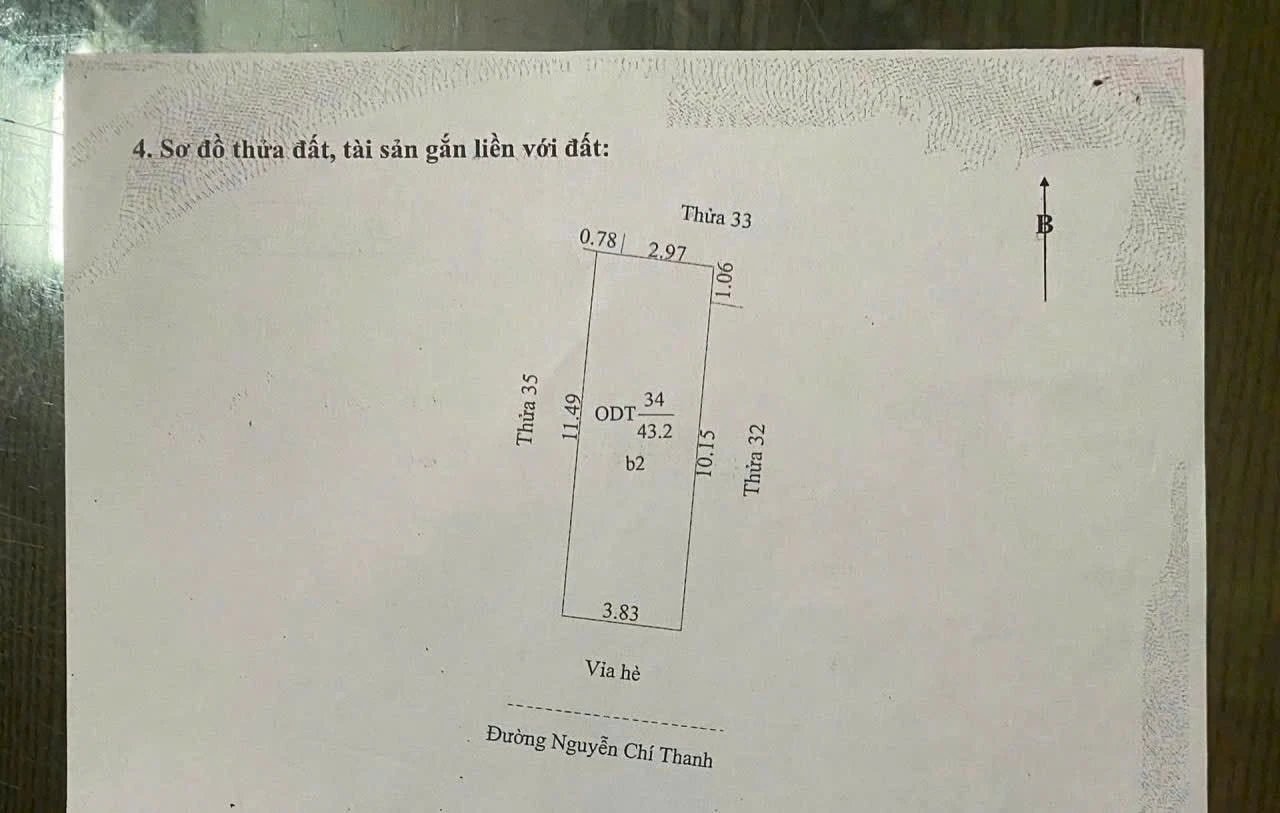 Bán nhà 3 tầng mặt phố Nguyễn Chí Thanh 43,2m2 giá 3 tỷ 150 - Ảnh 1