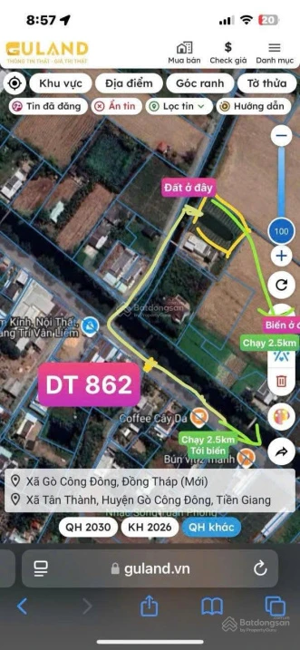Gò Công Đông: 2,1 tỷ (còn thương lượng) chủ ngộp cần bán gấp lô đất 1.100 m2 F0! - Ảnh thu nhỏ 5