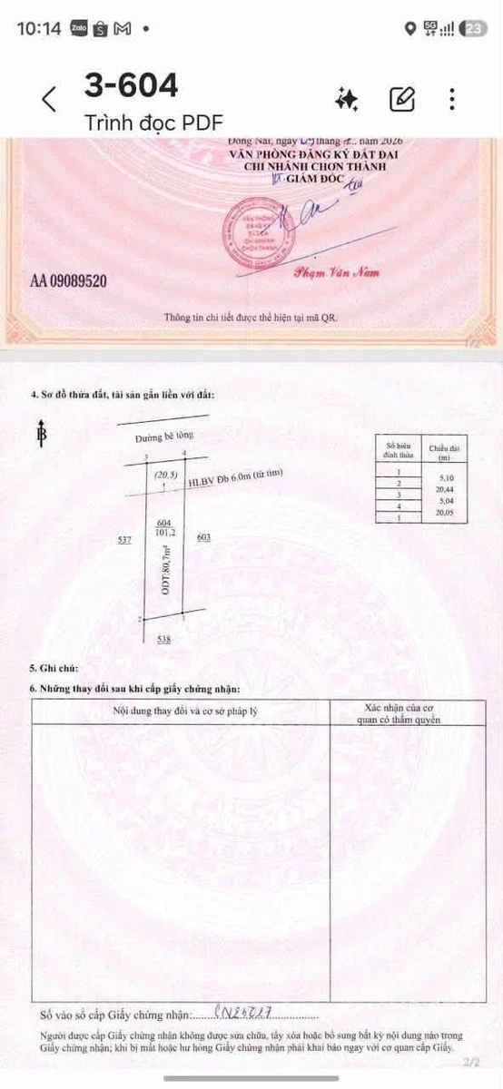 Bán 2 lô đất liền kề Lê Duẩn 76m2 giá 440 triệu - Ảnh thu nhỏ 3
