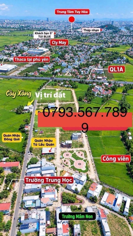 Bán đất đấu giá 6x20,3m khu dân cư Ân Niên, Tuy Hòa, Đắk Lắk giá 1 tỷ 1xx