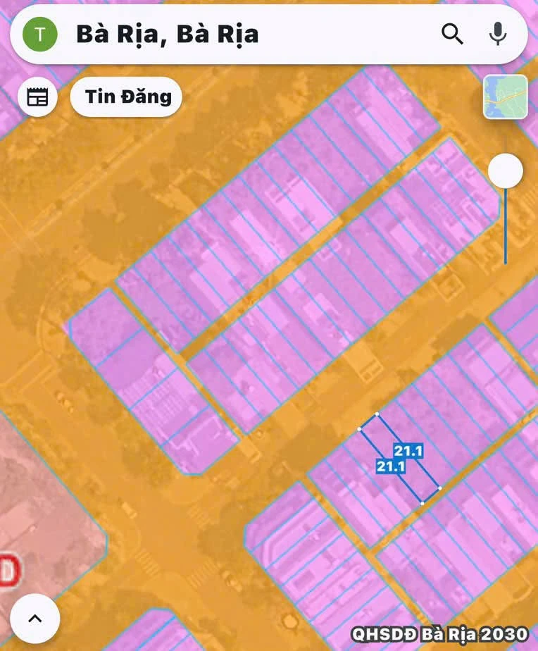 Bán đất mặt tiền Lê Bảo Tịnh, Bà Rịa, 105m2, 3.5 tỷ - Ảnh thu nhỏ 3
