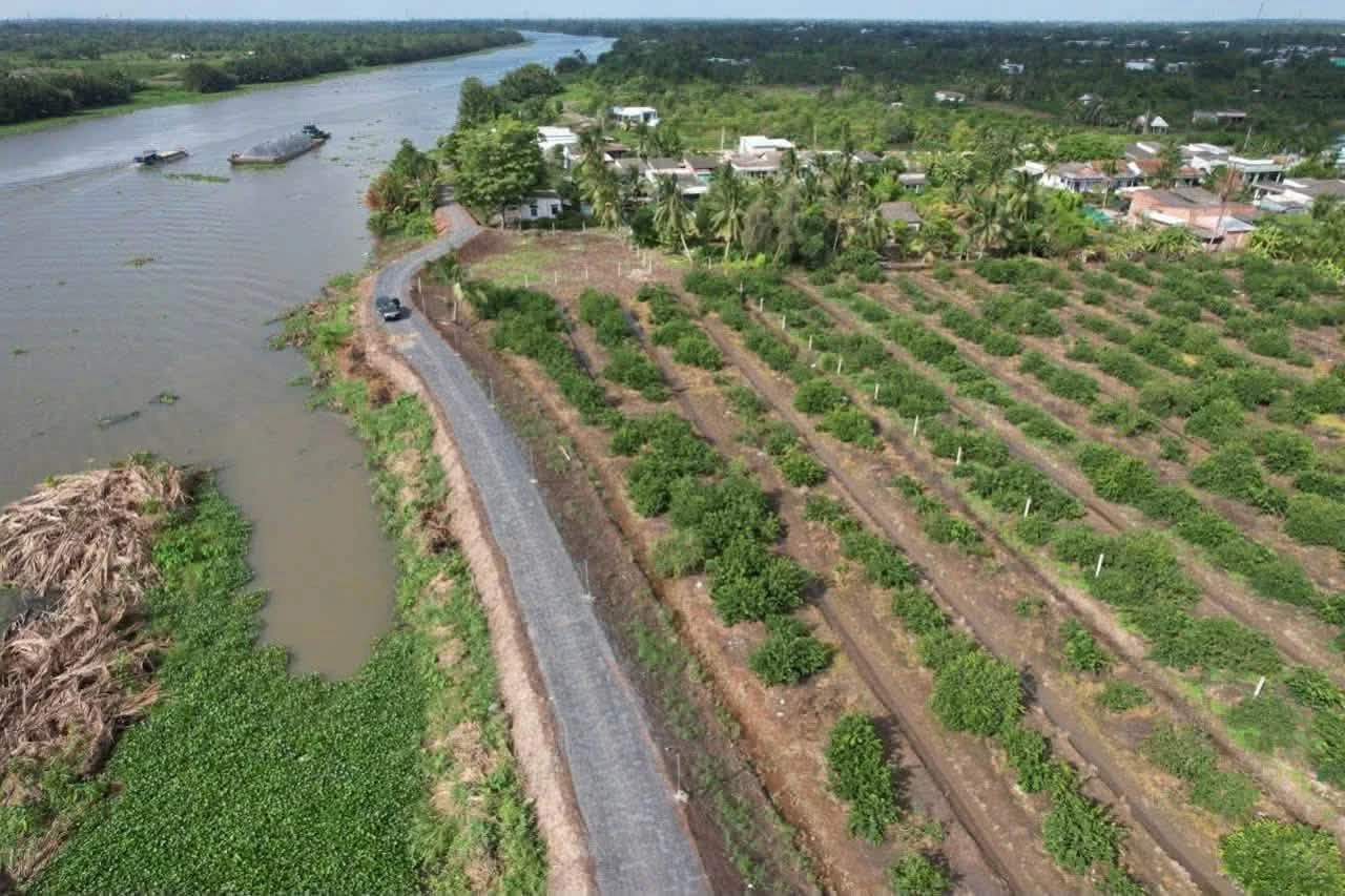 Bán đất vườn 690m² 2 mặt tiền view sông Vàm Cỏ Đông, Thạnh Hòa, Bến Lức - Ảnh 1