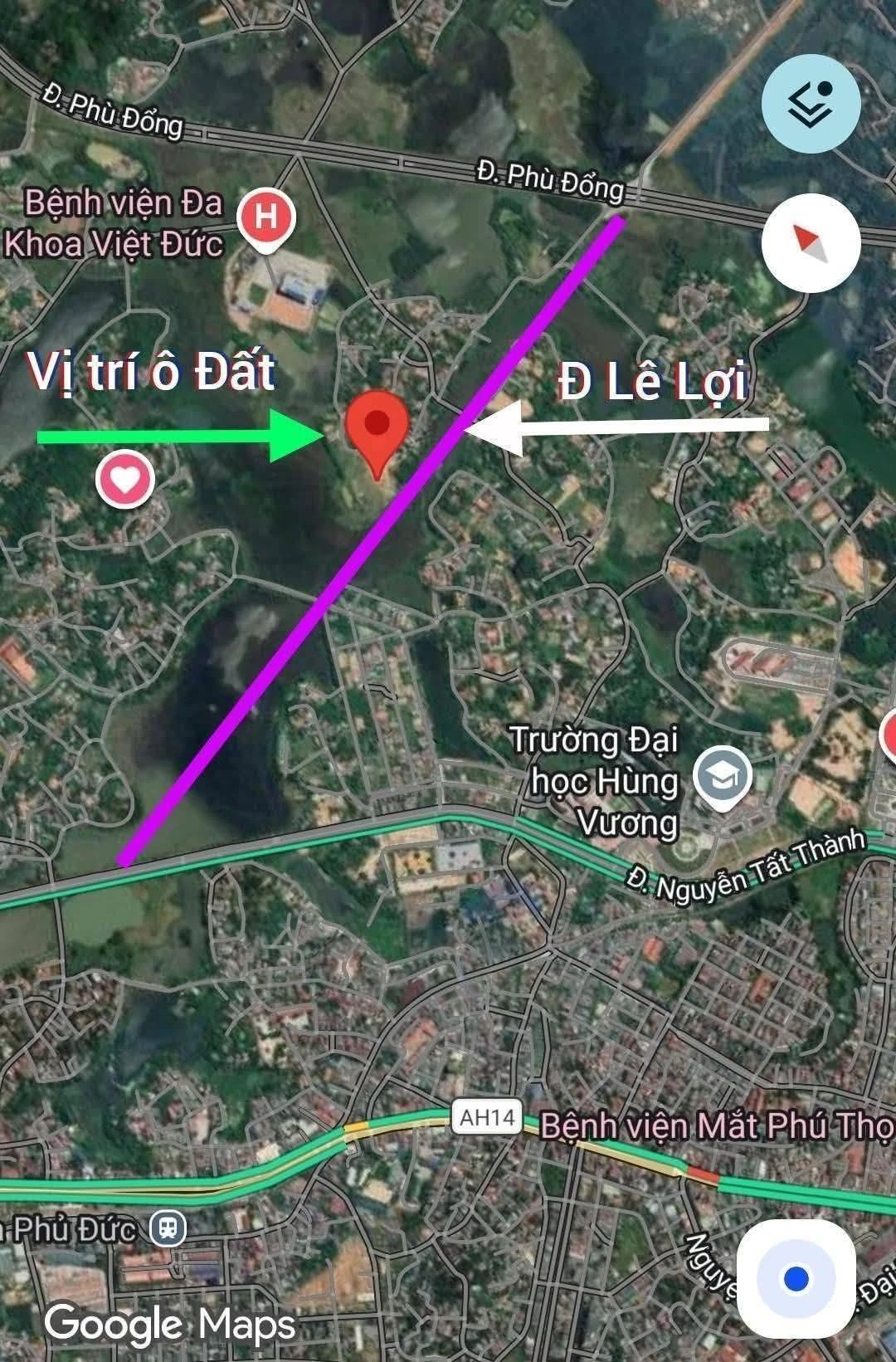 Bán đất 100m2 mặt tiền 5m Vân Phú, giáp Lê Lợi, 3 tỷ - Ảnh 1
