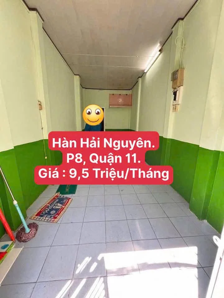 Cho thuê nhà hẻm 5m Hàn Hải Nguyên, Phường 8, Quận 11, 3,5x13,5m, 9,5 triệu/tháng - Ảnh 1