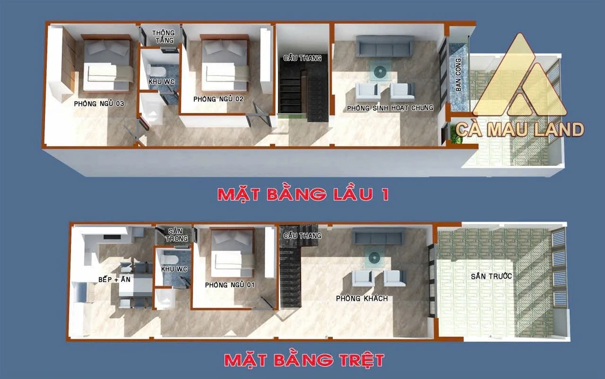 Bán nhà 1 lầu 4PN 105m² KDC Tân Xuyên, Cà Mau - Ảnh thu nhỏ 3