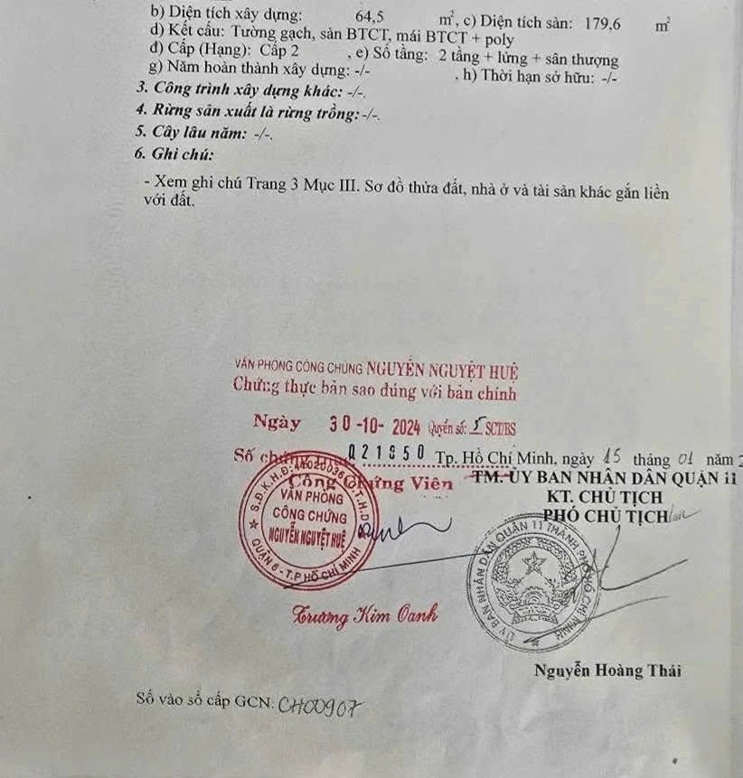 Bán nhà mặt tiền 4 tầng Hàn Hải Nguyên Q.11, 71.4m² 13.8 tỷ - Ảnh 1